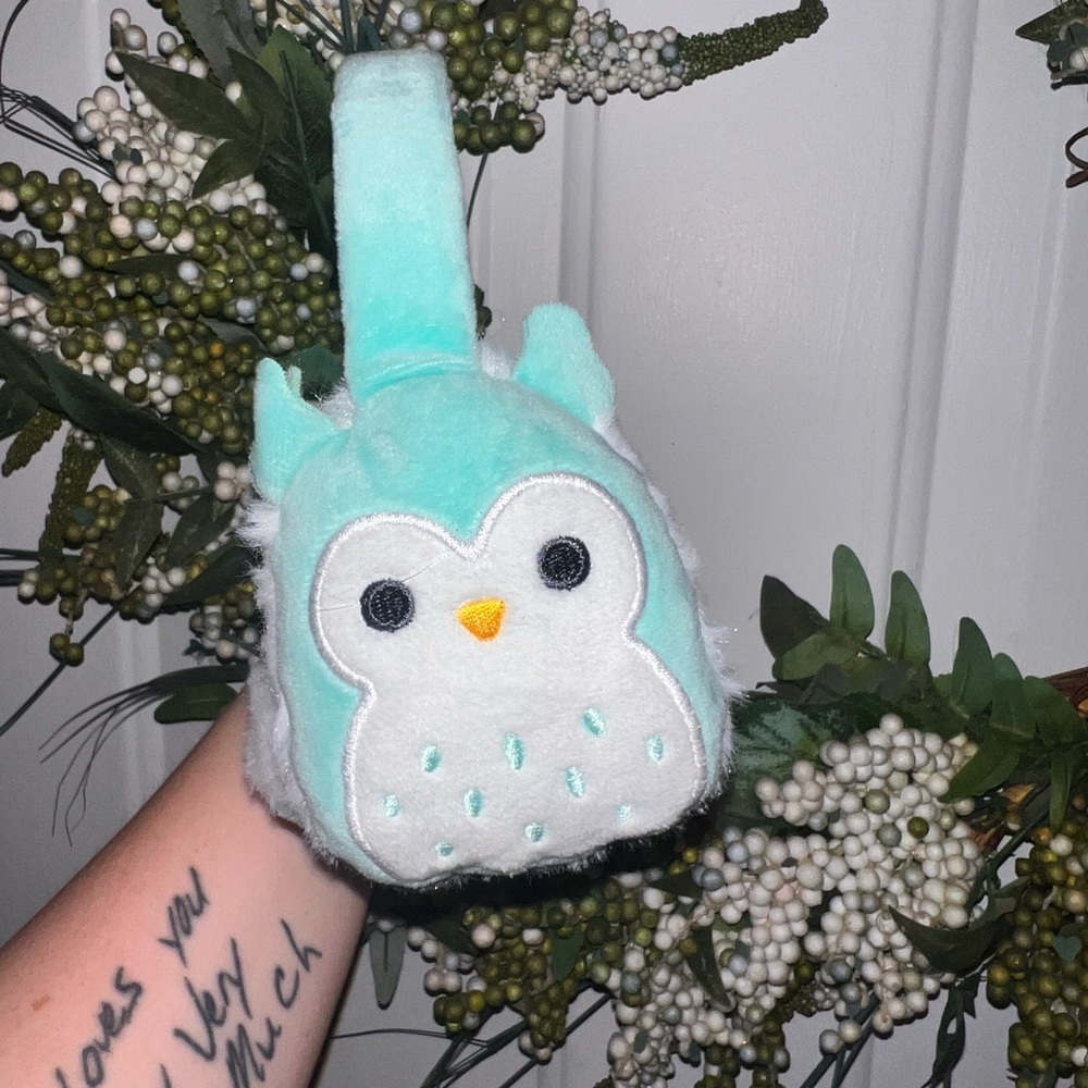 Squishmallow Girls Winston the Owl Earmuffs